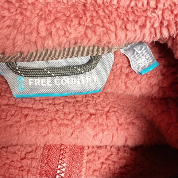 Free Country Plush faux fur jacket pink large - Picture 7 of 8